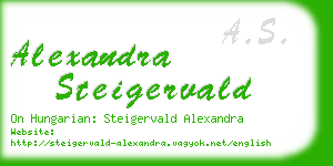 alexandra steigervald business card